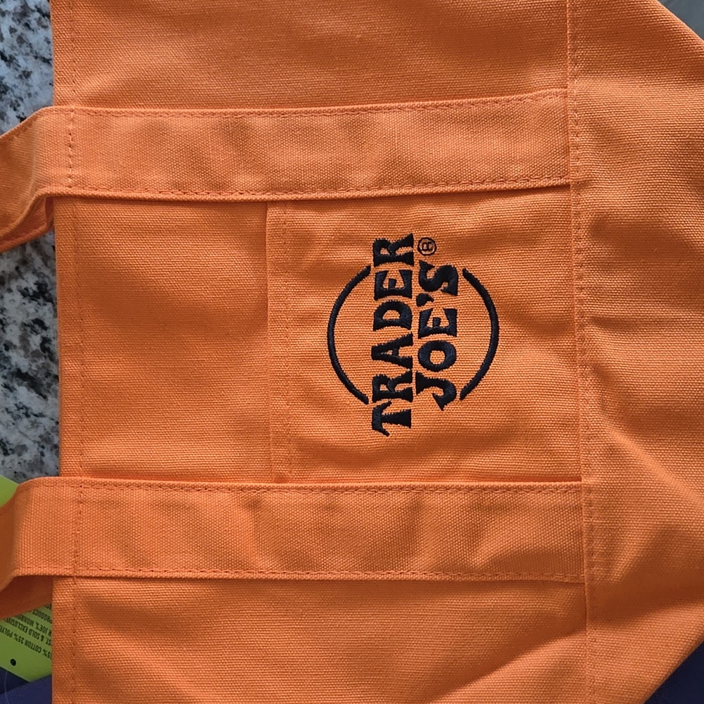 Trader Joe's Orange Tote Bag HALLOWEEN Limited Drop